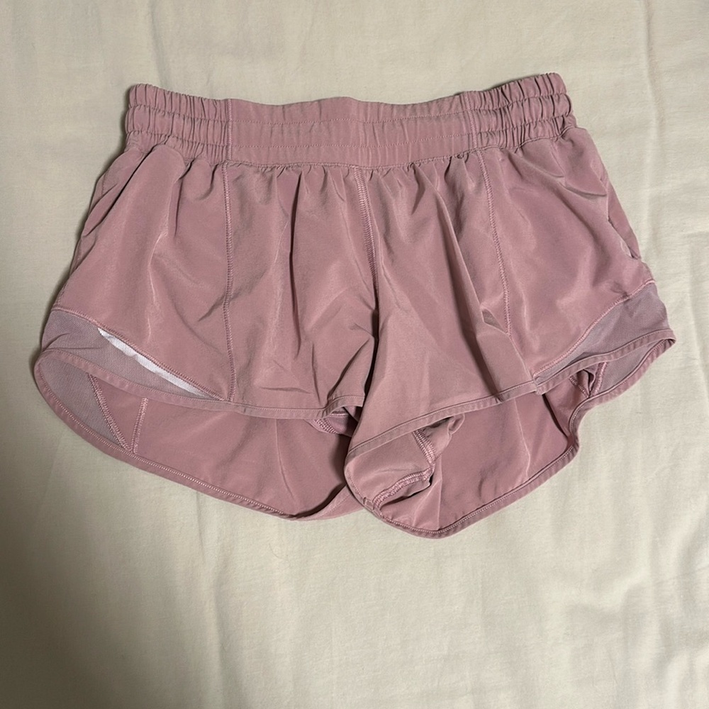 Magenta Lululemon Hotty Hot Low-Rise Lined Shorts 2.5”